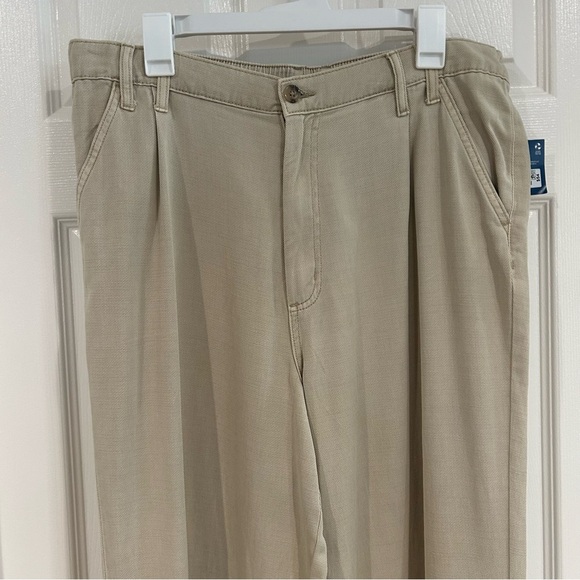 NWT Arizona Juniors Wide Leg Pants Sz 15 Khaki Uniform Casual Pockets Trouser - Picture 5 of 9